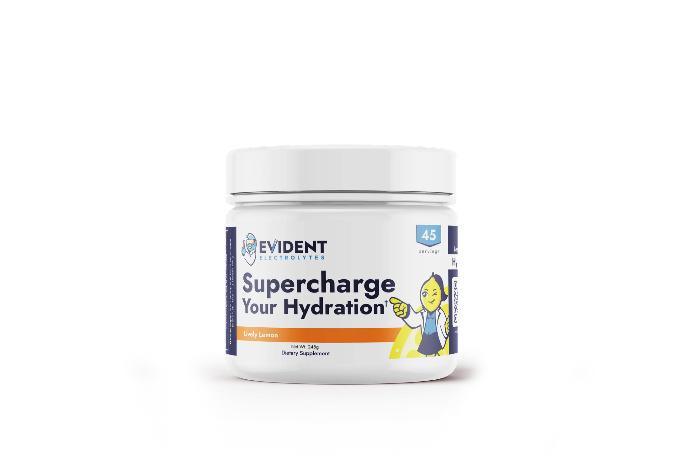 Evident Electrolytes hydration supplement jar
